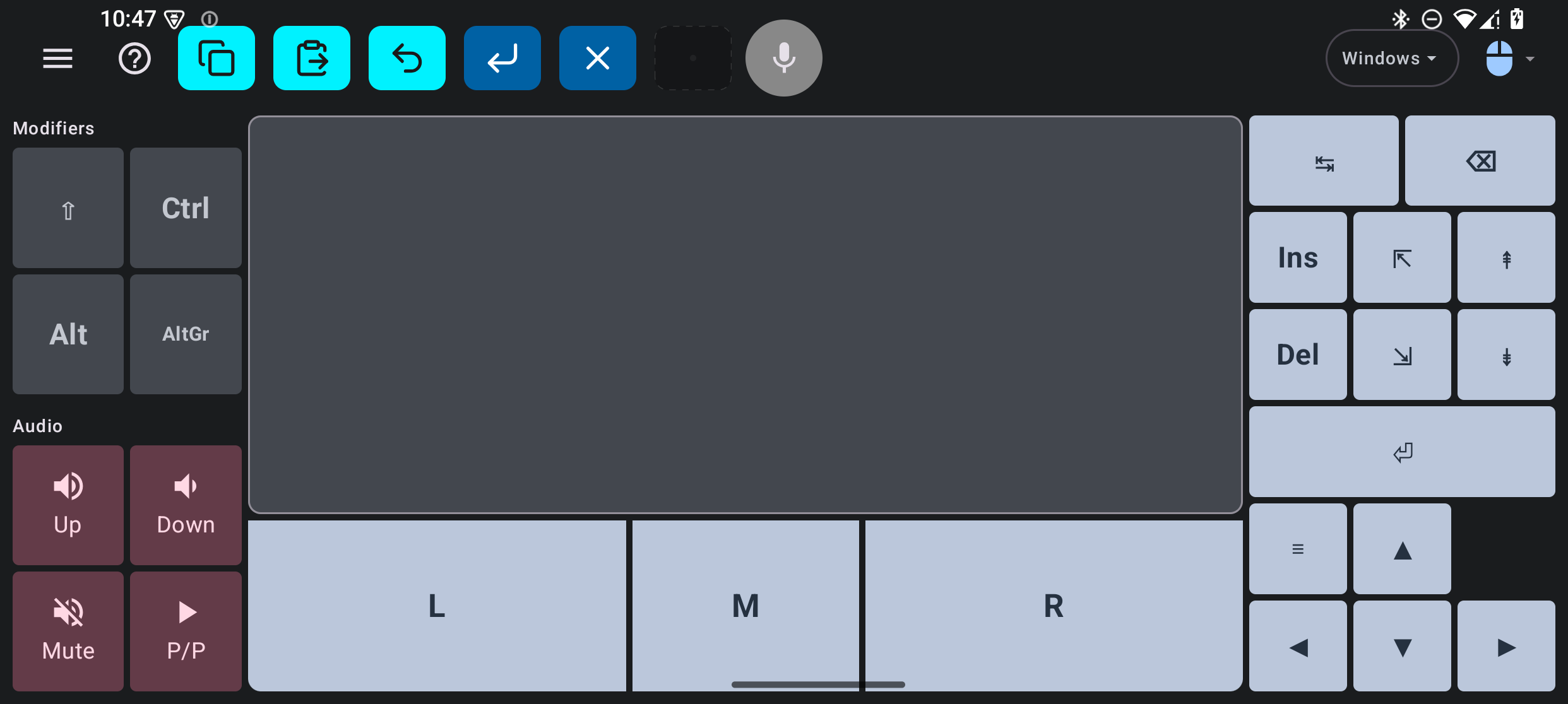 ExoDeck Trackpad Mode