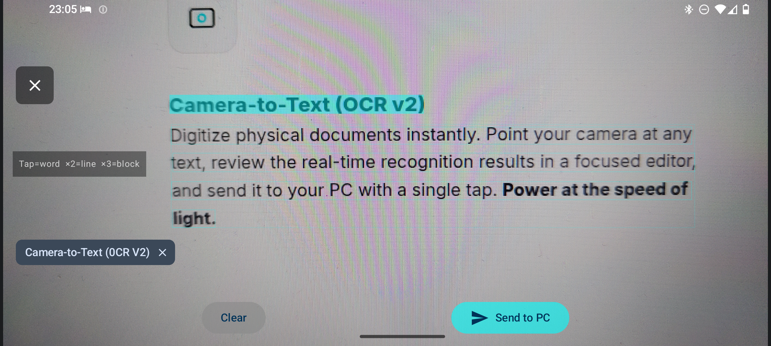 ExoDeck Camera-to-Text